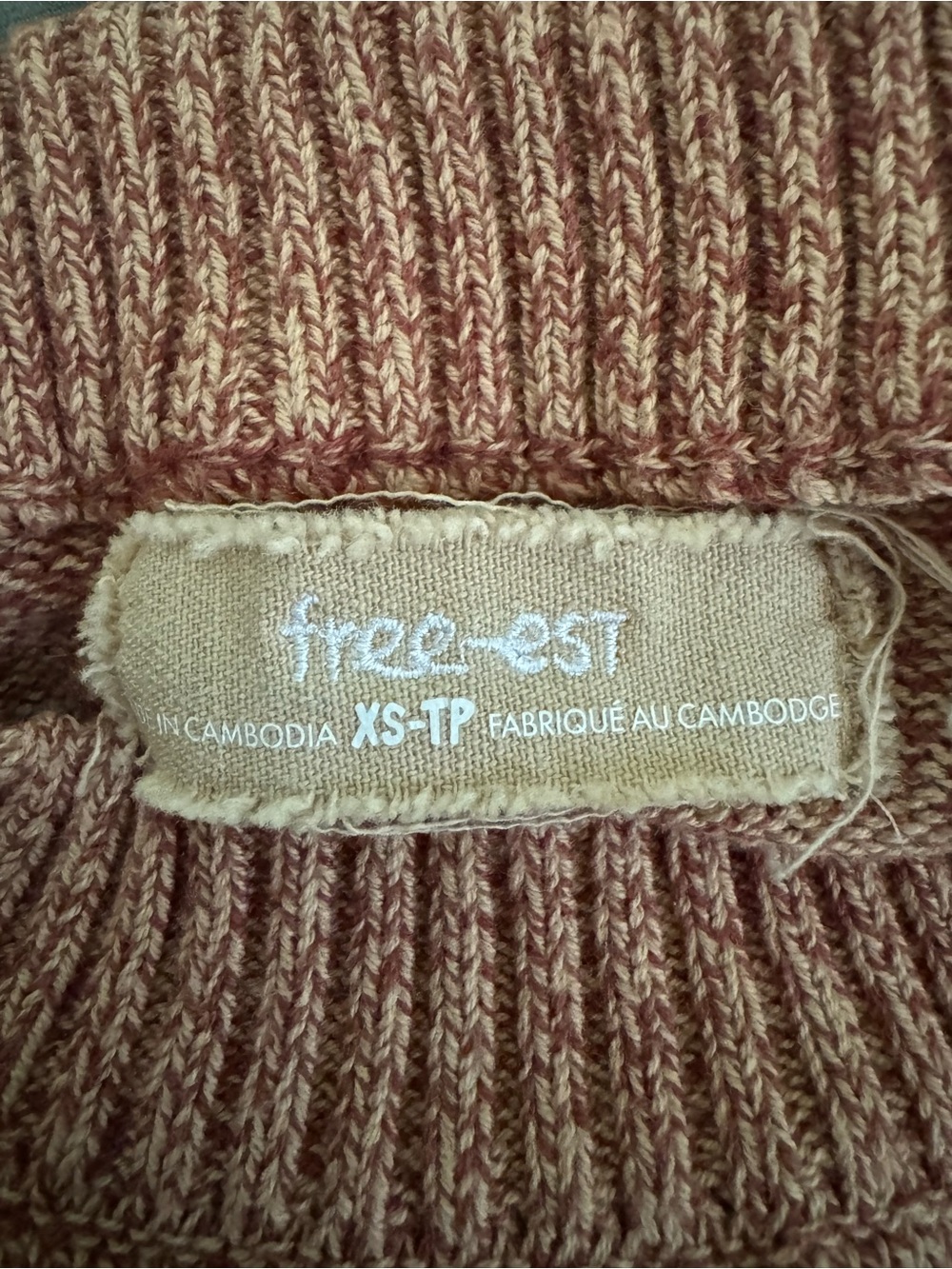 Free People Oversized Crewneck Sweater in Warm Rust - Picture 5 of 5
